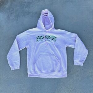 Thrasher Magazine Hoodie Medium Pink Roses Thorns Logo Skateboarding Streetwear